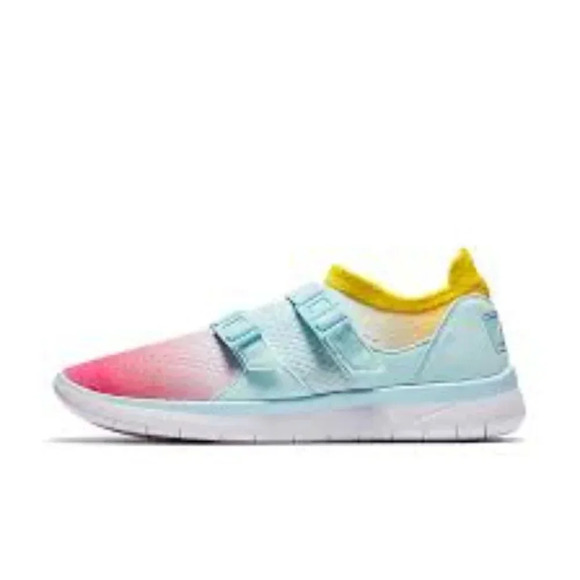 Nike Air Sockracer Flyknit White/Glacier Blue-Racer Pink 8 - Picture 1 of 12